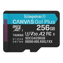Kingston SDCG4/256GBSP 256GB MicroSDXC Canvas Go Plus Gen4 200MB/s A2 U3 V30 Card + w/o ADP