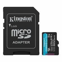 Kingston SDCG4/1TB 1TB MicroSDXC Canvas Go Plus Gen4 200MB-s A2 U3 V30 Card + ADP Hafıza Kartı