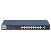 Hikvision DS-3E1326P-EI 24Port 10/100 x 2Ggbit Combo Yönetilebilir Poe 370W Swit