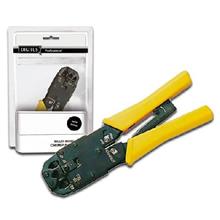 DN-94004 Digitus 8P/8C (RJ-45), 6P/6C (RJ-12), 6P/4C (RJ-11), 4P4C, 4P2C, 6P6C-DEC ve zırhlı 8P/8C (RJ-45) Modüler Fişler İçin Crimp Aleti/Sıkma Pensi ve Kablo Kılıfı Sıyırma Aleti