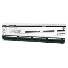 DN-91624U Digitus 19" 24 Port Cat-6 UTP Patch Panel, 8P8C, 50 µ (Mikron), Altın Kontak, LSA, 1U, Zırhsız 