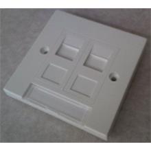 AT-AG 327/WH-A06 Keystone Jack Takmak İçin 2’li Priz  Çerçevesi, tozdan korumak amacıyla kapaklı