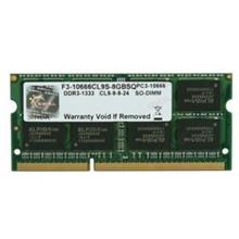 Gskill Value DDR3-1333Mhz CL9 8GB SO-DIMM (256x8) F3-10666CL9S-8GBSQ
