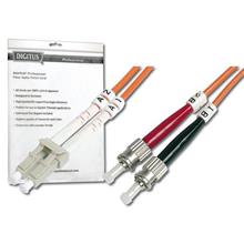 DK-2631-01 Digitus LC-ST Fiber Optik Patch Kablo, 1 metre, Multimode, Duplex, 62.5/125   