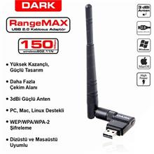 DARK 150MBPS KABLOSUZ 3DBI ANTENLI USB ADAPTÖR