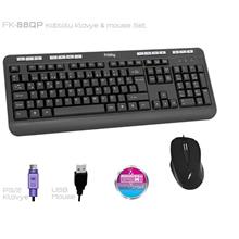 FK-88QP PS2 Klavye USB Mouse Set