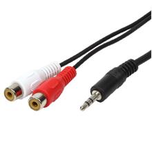 LogiLink CA1044 3.5mm Stereo Erkek - 2 x RCA Dişi Kablo, 1.5m