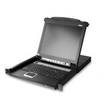 ATEN-CL5708MT Sürgülü Kasaya Sahip, 17" LCD Ekran, Touchpad’i ve Türkçe Klavye'si Bulunan 8 Port PS/2-USB KVMP™ (Periferi/ Çevre Cihazlarla (USB) Bağlantı Kurabilir) Switch,  İlave Konsol Girişli (8 Port Slideaway™ LCD KVMP Switch)