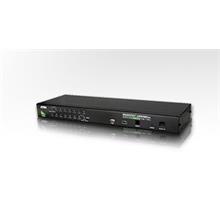 ATEN-CS1716A 16 Port PS/2-USB KVMP™ (Keyboard/Video Monitor/Mouse) Periferi Switch, 1 portlu USB (1.1) Hub, OSD fonksiyonlu, Kabin Tipi, KVM bağlantı kablosu ilave olarak temin edilmelidir 