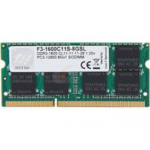 Gskill 8Gb So-Dımm Value F3-1600C11S-8GSL Ddr3L-1600Mhz 1.35V Low Voltaj Cl11