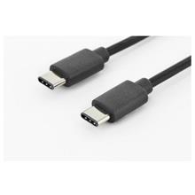 AK-300138-018-S USB Tip C Bağlantı Kablosu, USB Tip C Erkek (USB 3.1) - USB Tip C Erkek (USB 3.1), 1.8 metre, AWG 24/28, 2x zırhlı, UL, nikel kaplama, siyah renk