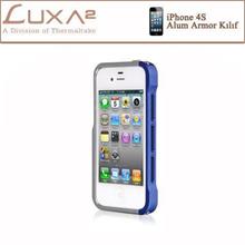 LUXA2 Iphone Alum Armor Aluminyum Kılıf - Mavi Gümüş LHA0074-A