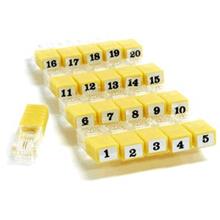 JDSU-TP314 Resi-Tester TM cihazları için 1 Set (1 ile 20 arası) RJ11 Kablo Belirleyicisi (Wiremapper) 