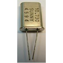 QM010.73 KRISTAL, 10,73 MHz HC-18/U