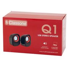 Classone Q1 Serisi K3000 1+1 Usb 2.0 Hoparlör - Siyah / Kırmızı