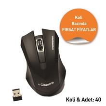 Classone C300 2.4 Ghz 1000 Dpı Kablosuz Mouse - Siyah-1 Koli