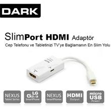 Dark (Dk-Ac-Ipca30Ltaw) Apple 30Pin - 8 Pin Lightning Dönüştürücü - Iphone5 To Iphone4 Adaptör