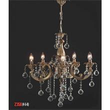 Üzüm 5 Kollu Kristal Taşlı Eskitme Avize (112559)