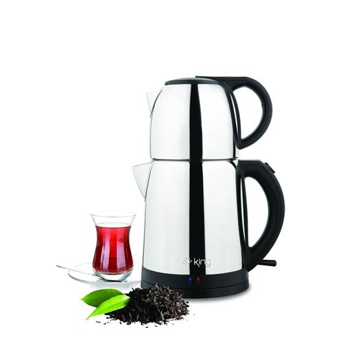 King P318 İkram Paslanmaz Çelik Çay Makinesi