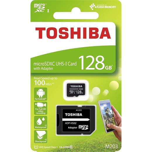 Toshiba 128Gb Mıcro Sdxc Uhs-1 C10 100Mb -M203 - Thn-M203K1280Ea
