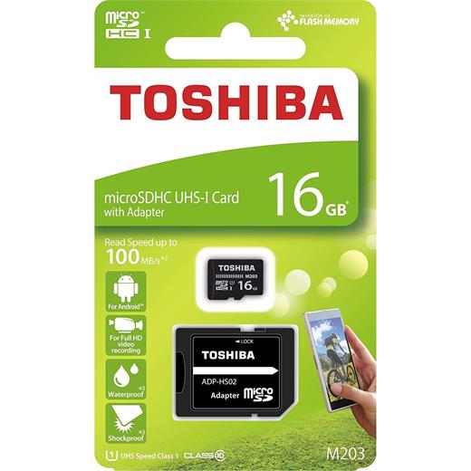 zzToshiba 16Gb Mıcro Sdhc Uhs-1 C10 100Mb/Sn-M203 - Thn-M203K0160Ea