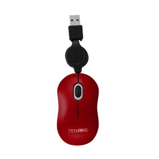 Trilogic M28U Kırmızı Makaralı Usb Mouse 