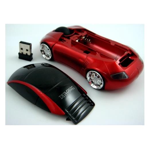 Trilogic M20U Kırmızı Usb 3D Siyah Araba Mouse