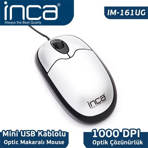 Inca Im-161U Usb Optic Mouse Gümüş(Mou Inca Im-161U)