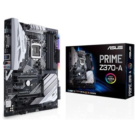 Asus Prime Z370-A Intel Z370 Lga1151 Ddr4 4000 Dp Hdmi Dvi M2 Usb3.1 Aura Rgb Atx
