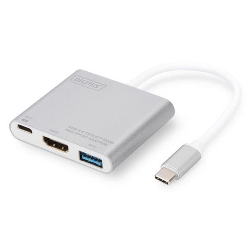 Digitus DA-70838-1 USB 3.0 Hub, USB 3.0 (USB Tip C)Hdmi Grafik Adaptörü