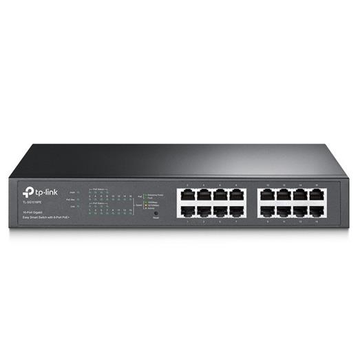 Tp-Link TL-SG1016PE 8 Port Poe+ 16 Port 10-100-1000 Mbps Switch Çelik Kasa Rack Mount