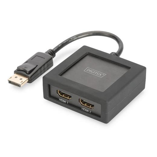 DS-45403 Digitus 2 Port 4K DisplayPort <->  Hdmi Çoklayıcı, UltraHD/4K2K/30Hz, 4096 x 2160p<br>
Digitus 4K DisplayPort - Hdmi Splitter, 1x2