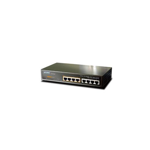 PL-FSD-804P Yönetilemeyen Masaüstü Tip Switch (Unmanaged Desktop Switch) 8 Port 10/100Base-T IEEE 802.3af PoE Injector (Port 1 ile Port 4 arası) (Per port 15.4 watt) (PoE Güç Bütçesi maks. 55 watt)