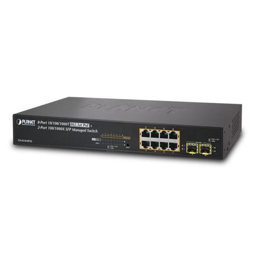 Planet PL-GS-4210-8P2S Yönetilebilir PoE Switch