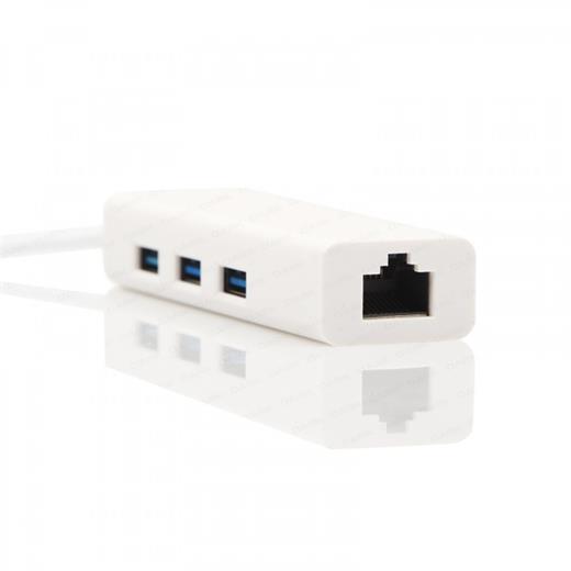 Dark USB3.1 TypeC - 3 x USB3.0 HUB ve 1 x Gigabit Ethernet DK-AC-U31X3GL