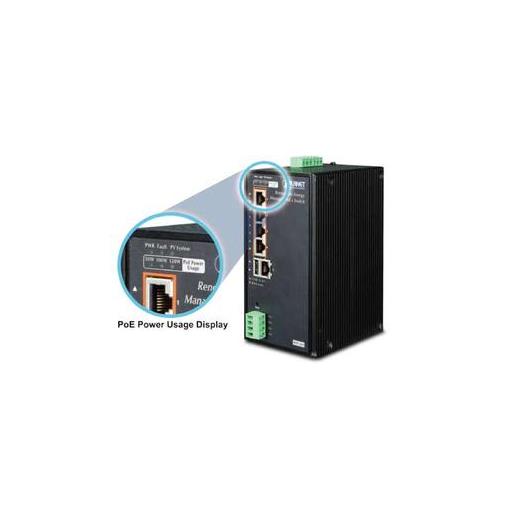 Planet PL-BSP-360 Endüstriyel Tip Yenilenebilir Enerjiden Beslenen Yönetilebilir PoE+ Switch 