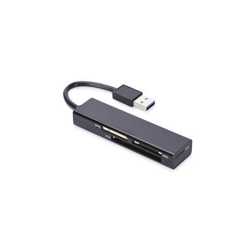 ED-85240 ednet 4 port USB 3.0 Kart Okuyucusu,  MS, SD, T-flash, CF hafıza kartları ile uyumlu, siyah renk