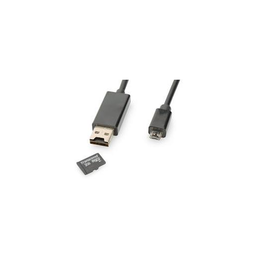 ED-31517 ednet On-The-Go (OTG) USB 2.0 Veri ve Şarj Kablosu, dahili mikro SD kart yuvası mevcut (128 GB'a kadar destekler), Windows, Mac OS, Android