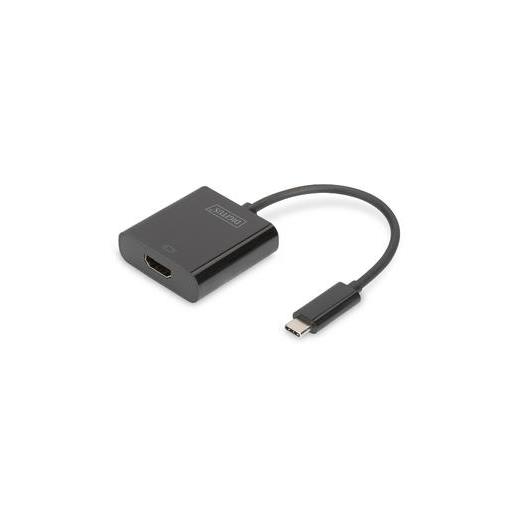 DA-70852 Digitus USB 3.1 (Gen. 1) (USB Tip C) <-> Hdmi Grafik Adaptörü<br>Giriş: 1 x USB Tip C erkek (bilgisayar bağlantısı için)<br>Çıkış: 1 x Hdmi A (19 pin) dişi (Ultra HD, 4K, 3840 x 2160p@30Hz)<br>Plastik