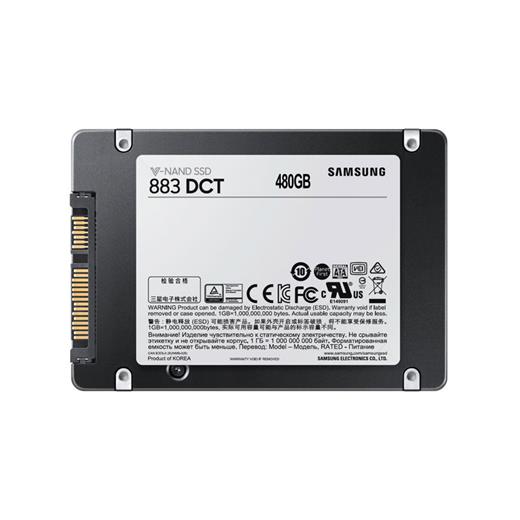 Samsung 883 DCT 480GB 2.5 inç SATA III Sunucu SSD + Kızak