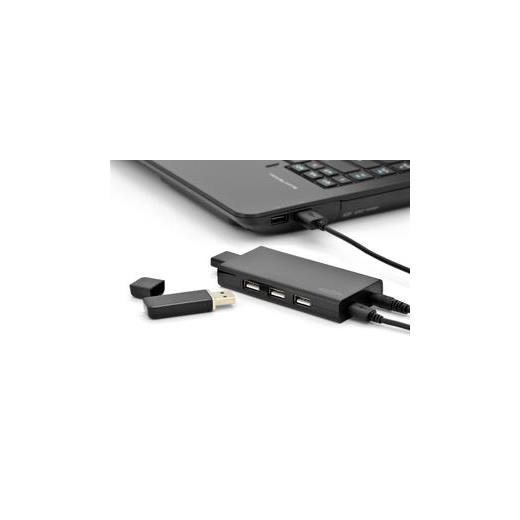 ED-85138 ednet  7 Port USB 2.0 Hub, siyah renk, güç adaptörlü, plastik