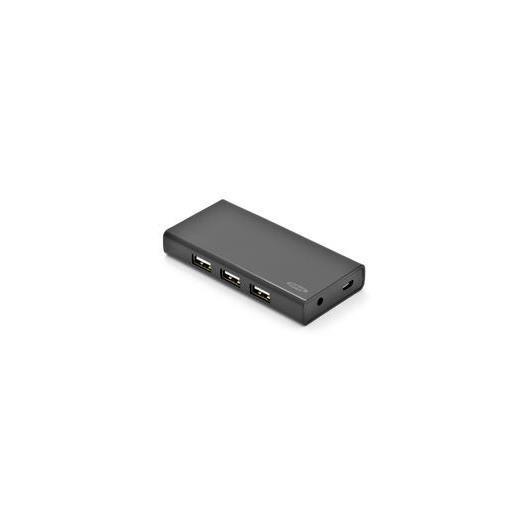 ED-85138 ednet  7 Port USB 2.0 Hub, siyah renk, güç adaptörlü, plastik