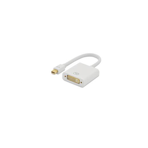 ED-84509 ednet Mini DisplayPort <-> Dvi Adaptör Kablosu, mini DP Erkek - Dvi (24+5) Dişi, 0.15 metre, DP 1.1a uyumlu, UL, beyaz renk, altın kaplama