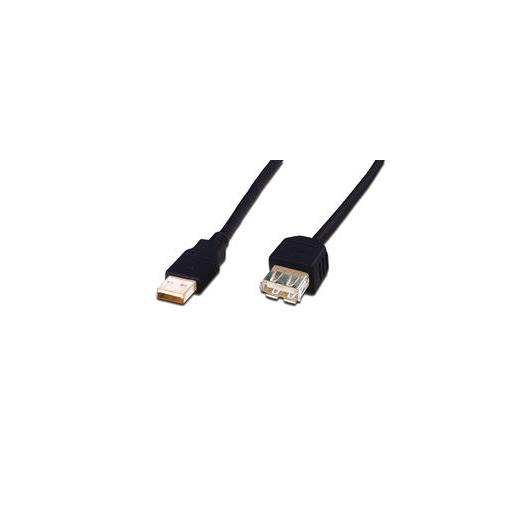 ED-84131 ednet USB 2.0 Uzatma Kablosu, USB A Erkek - USB A Dişi, 3 metre, AWG 28, zırhsız, USB 2.0 uyumlu, UL, nikel kaplama, siyah renk