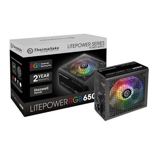 Thermaltake Litepower RGB 650W APFC 12cm Fanlı PSU PS-LTP-0650NHSANE-1