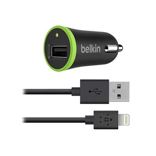 Belkin F8J121BT04-BLK - BOOST^UP™ Hızlı Araç Şarj Cihazı 12W/2.4 A +Lightning Kablo