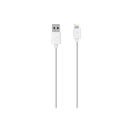 F8J144BT04-WHT - Belkin MIXIT 1.2m Lightning Şarj ve Senk. Kablosu Beyaz 1.2m