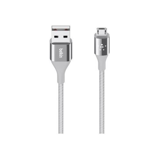 Belkin F2CU051BT04-SLV -  Premium Kevlar Micro Usb 2.4A Kablo 1.2M Gümüş