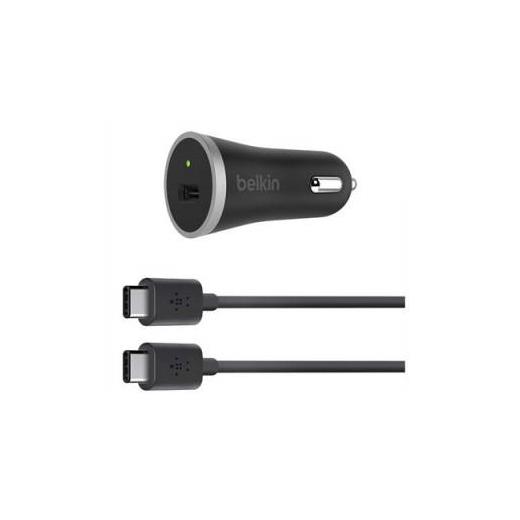  F7U005BT04-BLK - Belkin USB-C Car Charger + USB-C Cable