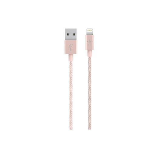 Belkin F8J144BT04-C00 -  MIXIT 1.2m Lightning Şarj ve Senk. Kablosu Rose Gold 1.2m